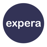 Expera Consulting logo – clean lowercase type on dark circle, representing strategic AI guidance for business impact